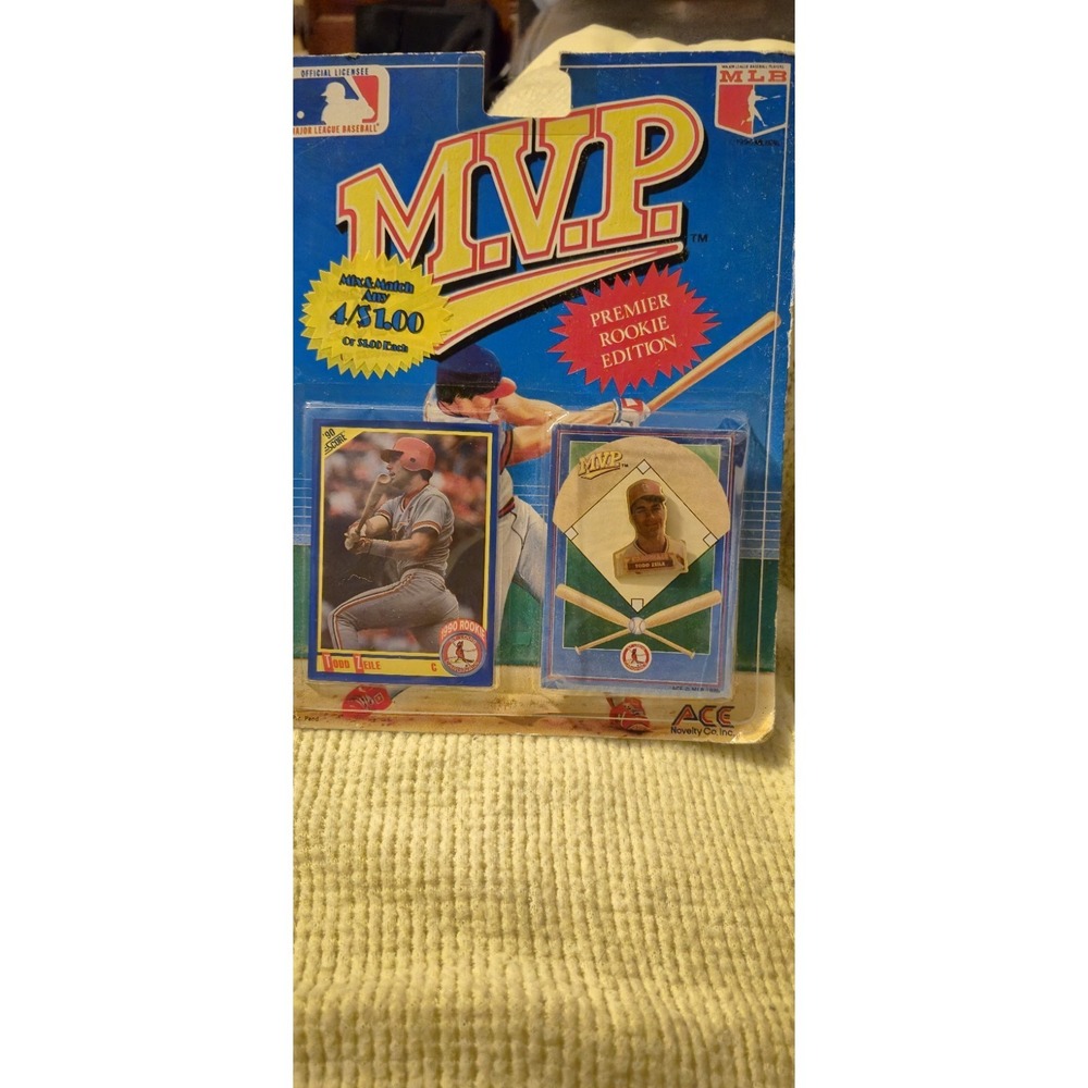 Todd Zeile 1990 ACE MVP Rookie Pin & Card Set Cardinals‎ MLB Vintage Sealed NOS